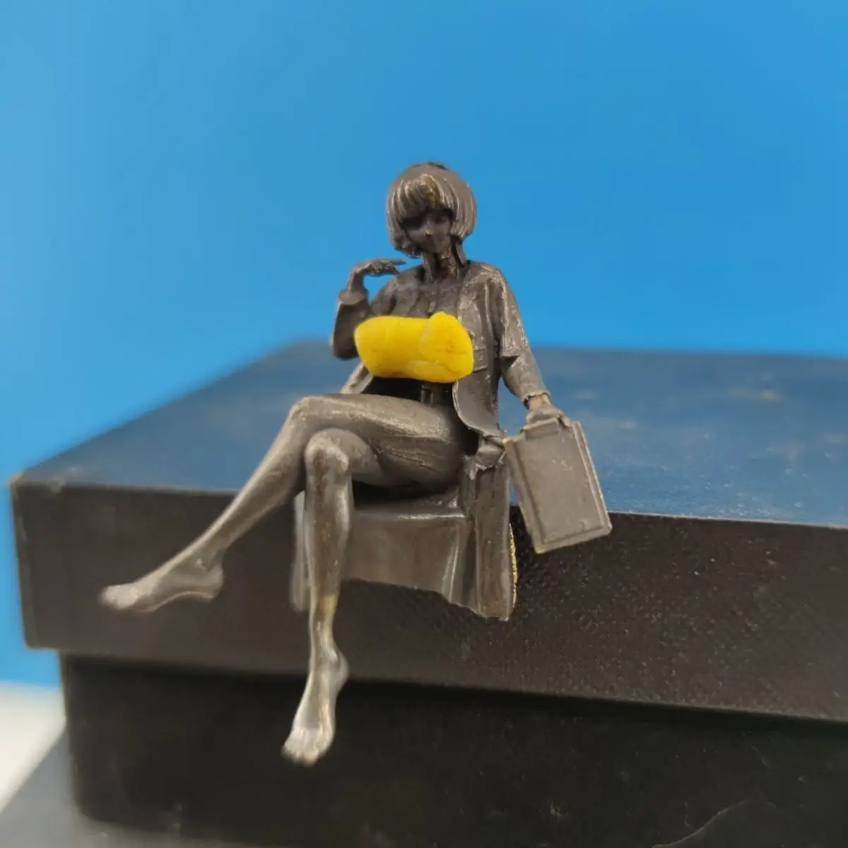 6cm Antique Brass Female Docto - Medical Lab Officer review and price