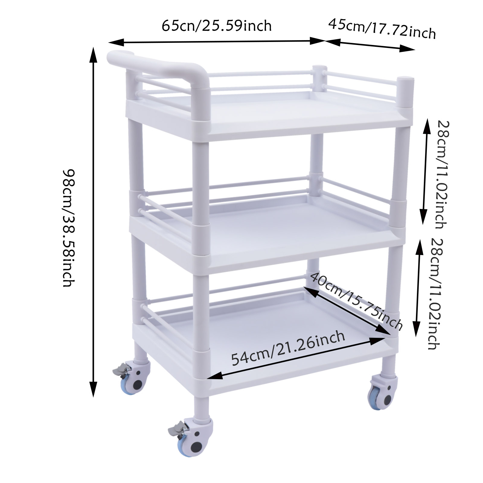 3 Tiers Rolling Cart, Kitchen, - Medical Lab Officer review and price