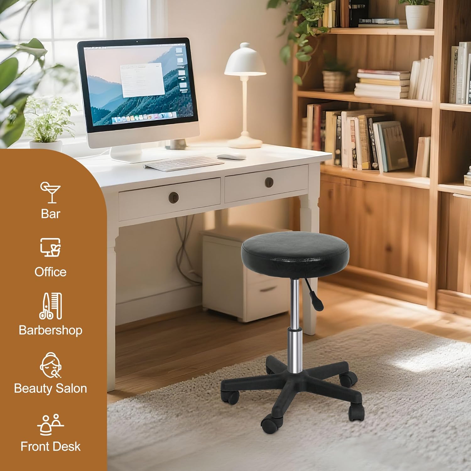 Rolling Stool With Wheels PVC  - Medical Lab Officer review and price