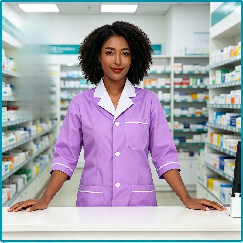 Beauty Salon Beautician Work C - Lab Coat Medical review and price